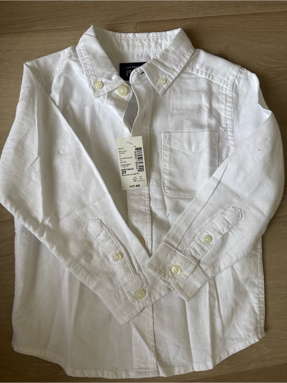 The Children's Place White Button-Down Shirt - Long Sleeve